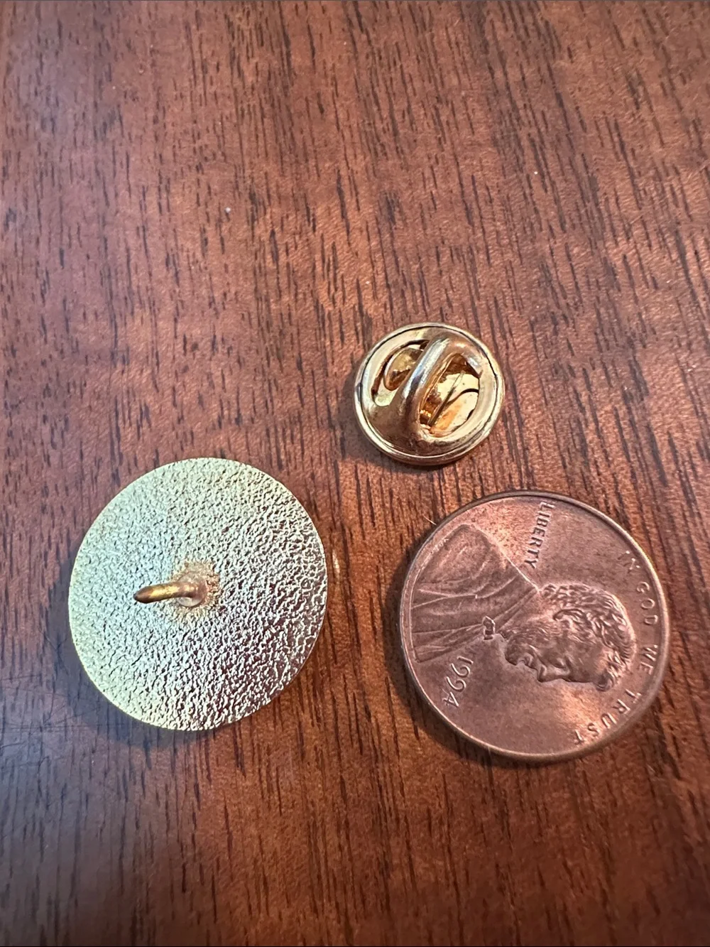 Vintage Isle of Man Red and Gold Wearable Pin - Classic Crest